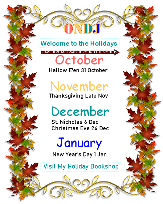 Welcome - Holidays - Six Linked Websites Sep-Oct-Nov-Dec-Jan01-Bookshop